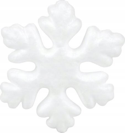 Stoli flokë bore MFP Snowflake, set me 6 copë, 7.5 cm, të bardha