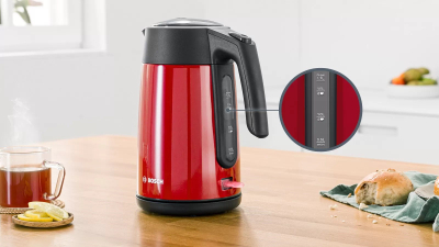 Ngrohës uji Bosch TWK7L464, 1.7L, 2200W, i kuq