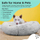 Shtrat për qen Best Friends by Sheri Original Calming Donut, medium, lahet në makinë, gri frost