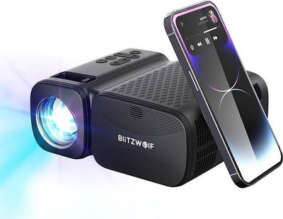 Projektor BlitzWolf BW-V3 Mini, 720p, 250 ANSI lumens, i zi