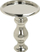 Mbajtëse qirinjsh BUSAT Metal, 24 cm, metal, argjend