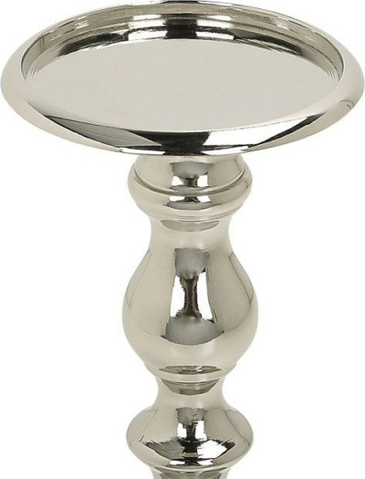 Mbajtëse qirinjsh BUSAT Metal, 24 cm, metal, argjend