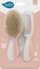 Set për kujdesin e flokëve të bebës Nuvita Baby Body Care, furçë edhe krehër, bezhë