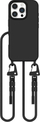 Mbrojtëse telefoni Tech-Protect Magnecklace MagSafe, për iPhone 16 Pro, me varëse, e zezë