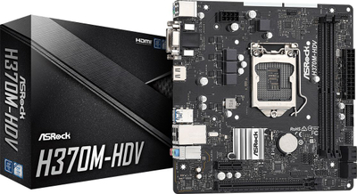 Pllakë mëmë ASRock H370M-HDV, Intel H370, Socket 1151, Micro ATX