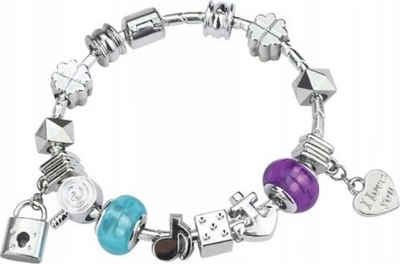 Set lodër për me bo varëse e byzylykë Bijoux, kordele me ngjyra, rruaza metalike, shumëngjyrësh