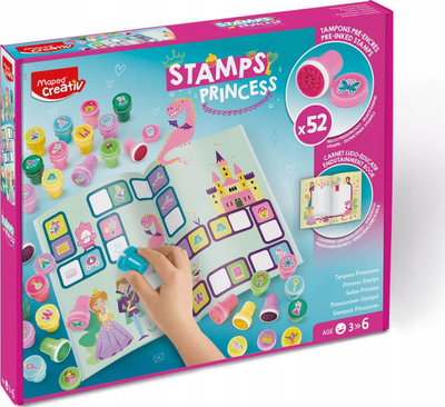 Set kreativ për vizatim Maped Creativ Princesses, 52 fletë, shumëngjyrësh