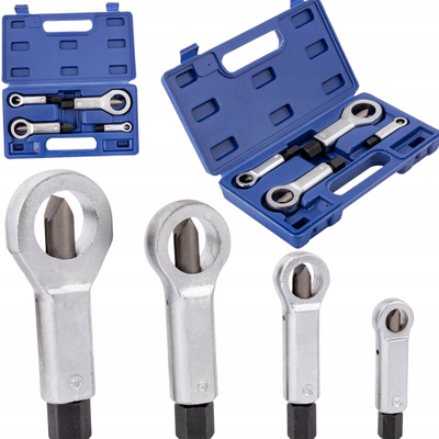 Set prerëse dado Silver Cutting Nuts, 4 copë, me kuti plastike, argjendtë