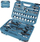 Set veglash dore Makita, 76 pjesë, kuti plastike, blu
