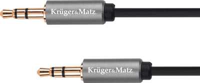 Kabllo audio Kruger&amp;Matz KM1228, Jack 3.5mm në Jack 3.5mm, 3m, argjendtë