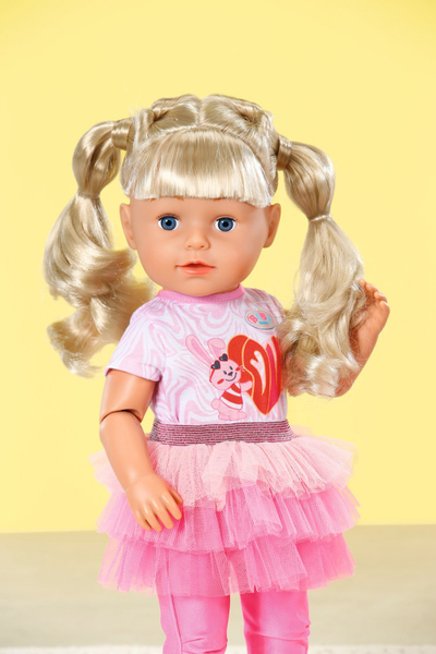 Kukull Baby Born Sister Play &amp; Style, 43cm, me aksesorë flokësh, bjonde