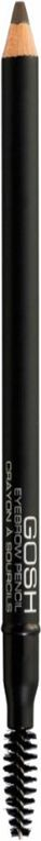 Laps vetullash Gosh Eyebrow Pencil, me furçë, Grey Brown