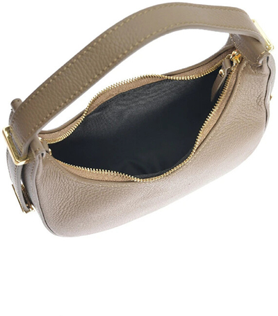 Çantë lëkure për femra Roberta M Banana Bag, e zezë