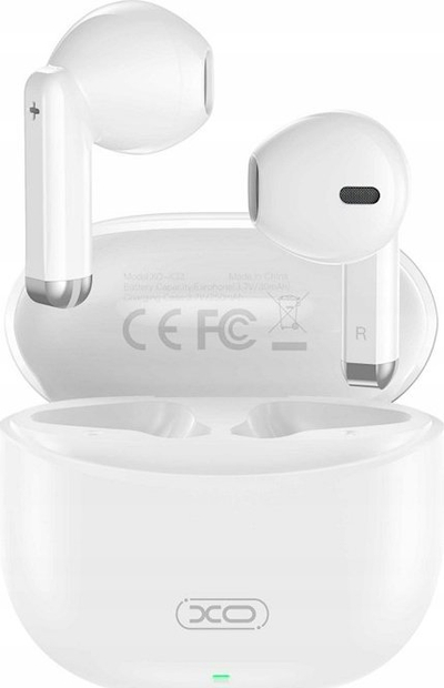 Kufje XO X33 TWS, Bluetooth 5.3, me kuti karikimi, të bardha