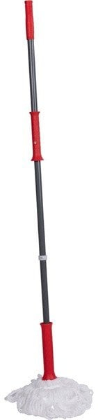 Моп за чистење Dirt Devil Easy To Wring, микрофибер, 125cm, бел