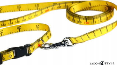 Qafore për qen Matteo Collar Measuring Tape, 25mm, 34-60cm, shumëngjyrëshe