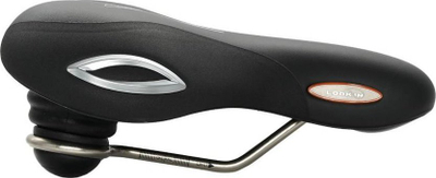 Shalë biçiklete Selle Royal Lookin Extra Large, me xhel komod, me amortizator elastomer, e zezë