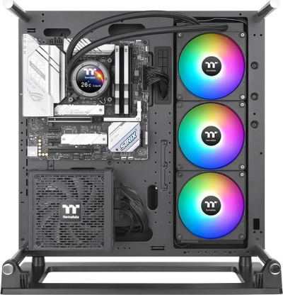 Ftohës uji për CPU Thermaltake TH420 V2 Ultra EX ARGB, 420mm, All in One, i zi