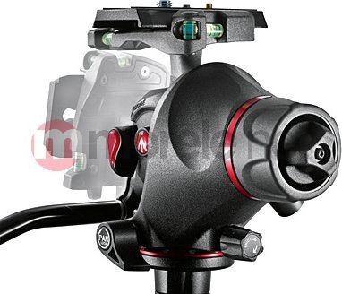 Kokë video Manfrotto 055 Fluid Head, Q5 Quick Release, e zezë me të kuqe