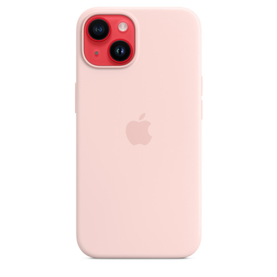 Apple iPhone 14 Silicone Case me MagSafe, Chalk Pink