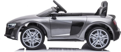 Veturë elektrike për fëmijë Audi R8 A300, 12V, telekomandë, argjend