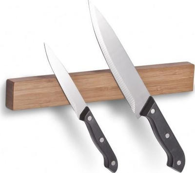 Shirit magnetik për kuzhinë Zeller, bambus, 30cm, natyral
