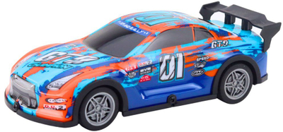 Makina garuese me telekomandë Remote Controlled Racing Car, karroceri me drita, 27MHz, portokalli turkeze