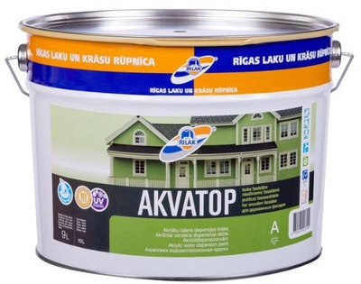 Bojë dekori Rilak Akvatop, 9L, kafe e kuqërremtë
