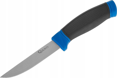 Thikë taktike N Tactical Finka Survival Geko G01892A, teh 10 cm çelik inox 420J2, dorezë plastike e zezë