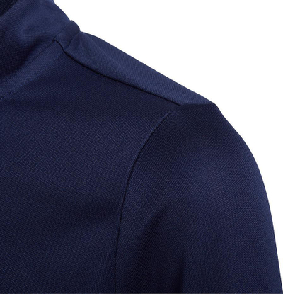 Bluzë sportive për kalamoj Adidas Entrada 22 Tr Top Jr H57484, poliester i ricikluar, me zinxhir 1/4, blu navy