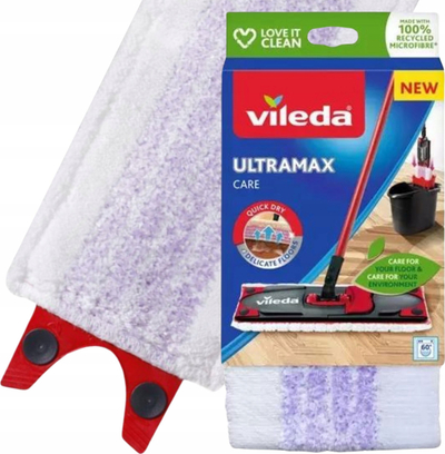 Rezervë për mop Vileda Ultramax Care, mikrofibër, e bardhë