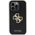 Mbulesë telefoni Guess GUHCP15LPSP4LGK për iPhone 15 Pro 6.1", lëkurë eko, e zezë