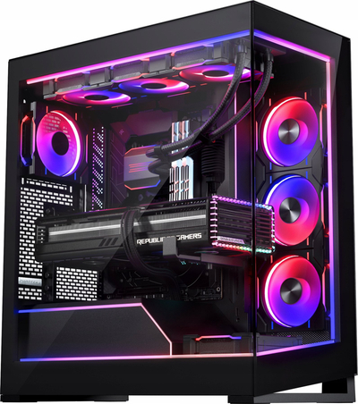 Set drite DRGB Phanteks NV5 Premium, 4 shirita LED, për kasë NV5, i zi