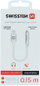 Adapter audio Swissten Lightning / 3.5mm, 0.15m, i argjendtë