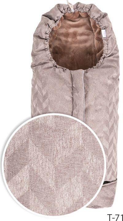 Зимска вреќа за количка TRITON Sleeping Bag Footmuff, 100 cm, водоотпорен материјал, сива