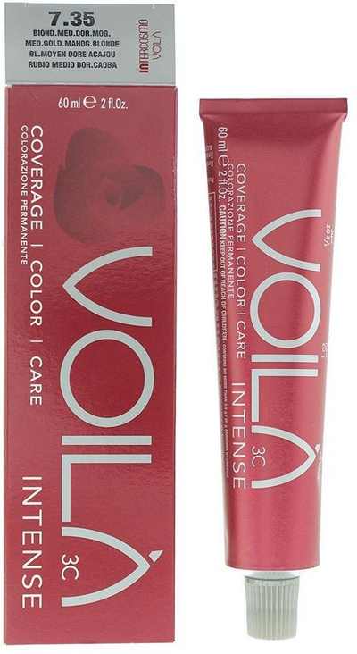Ngjyrë flokësh Intercosmo Voilà 3c Intense 7.35, 60ml, bjonde mesatare ari mahagon