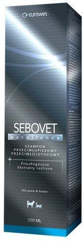 Shampo për kafshë EUROWET Sebovet Excellence, kundër zbokthit dhe seborres, 200ml