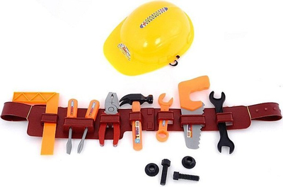 Set lodrash veglash me helmetë dhe rrip, plastikë, 60cm, shumëngjyrëshe