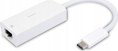 Adapter rrjeti Vivanco USB‑C në Gigabit Ethernet, RJ45, i bardhë