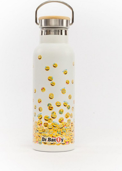 Shishe për ujë Dr.Bacty, 500 ml, e bardhë