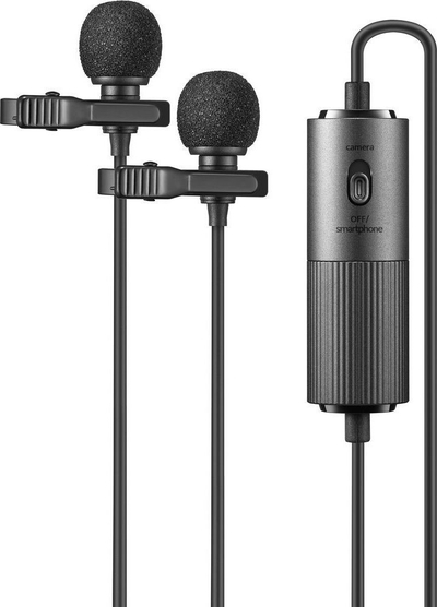 Mikrofon lavalier Godox LMD-40C, dysh omnidireksional, kabllo 4m, i zi