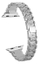 Rrip çeliku me gurë për Apple Watch 42/44/45/49 mm 4wrist, i argjendtë