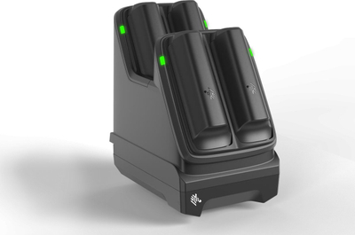 Полнач за батерии Zebra SAC-MC2X-4SCHG-01, 4 слотови, за рачен мобилен компјутер, црн