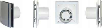 Ventilator banjoje S&amp;P Silent 100 CHZ Design, me higrostat, timer, argjendtë