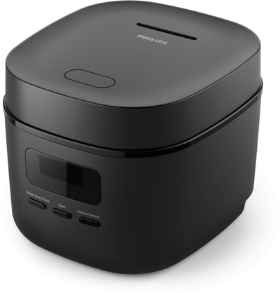 Tenxhere elektrike Philips 3000 Series, gatues orizi dhe avullore, e zezë