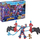 Figurinë aksion Marvel Hasbro Spider-Man Bend and Flex Space Mission, me Groot, blu e kuqe