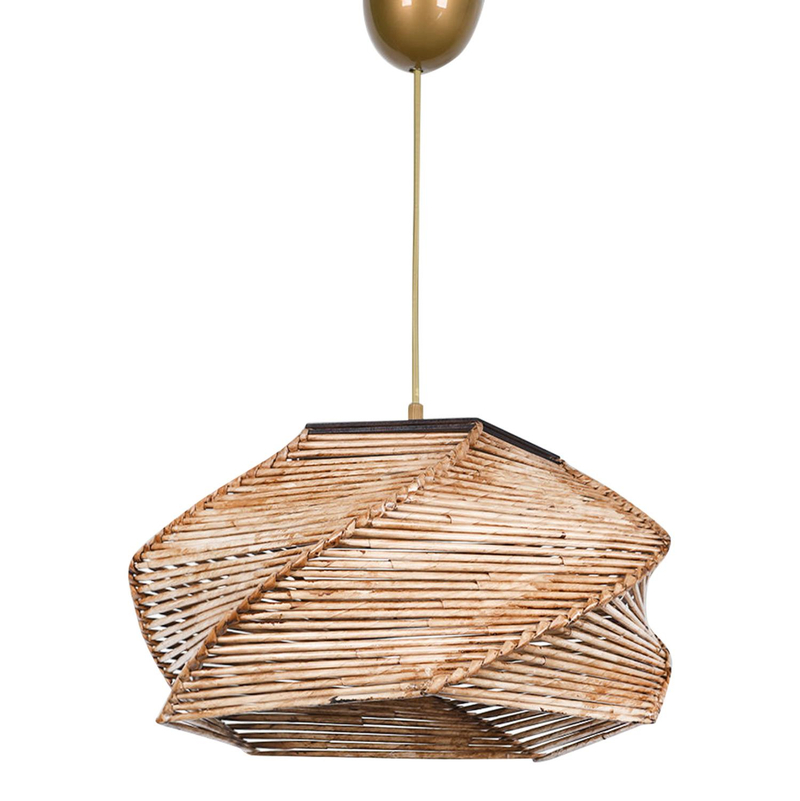 Llambë tavani dru+bamboo Ø36×65 cm (HM7367.01)