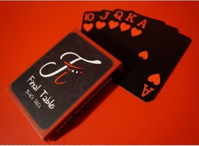 Lecka letrash QUINT Bicycle Final Table, Black Deck, e zezë