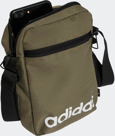Çantë krahu adidas Linear IK2874, xhep përpara, rrip i rregullueshëm, jeshile