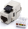 Modul keystone Solarix 10G Cat 6a STP, RJ45, vetëprerës, ngjyrë argjendi